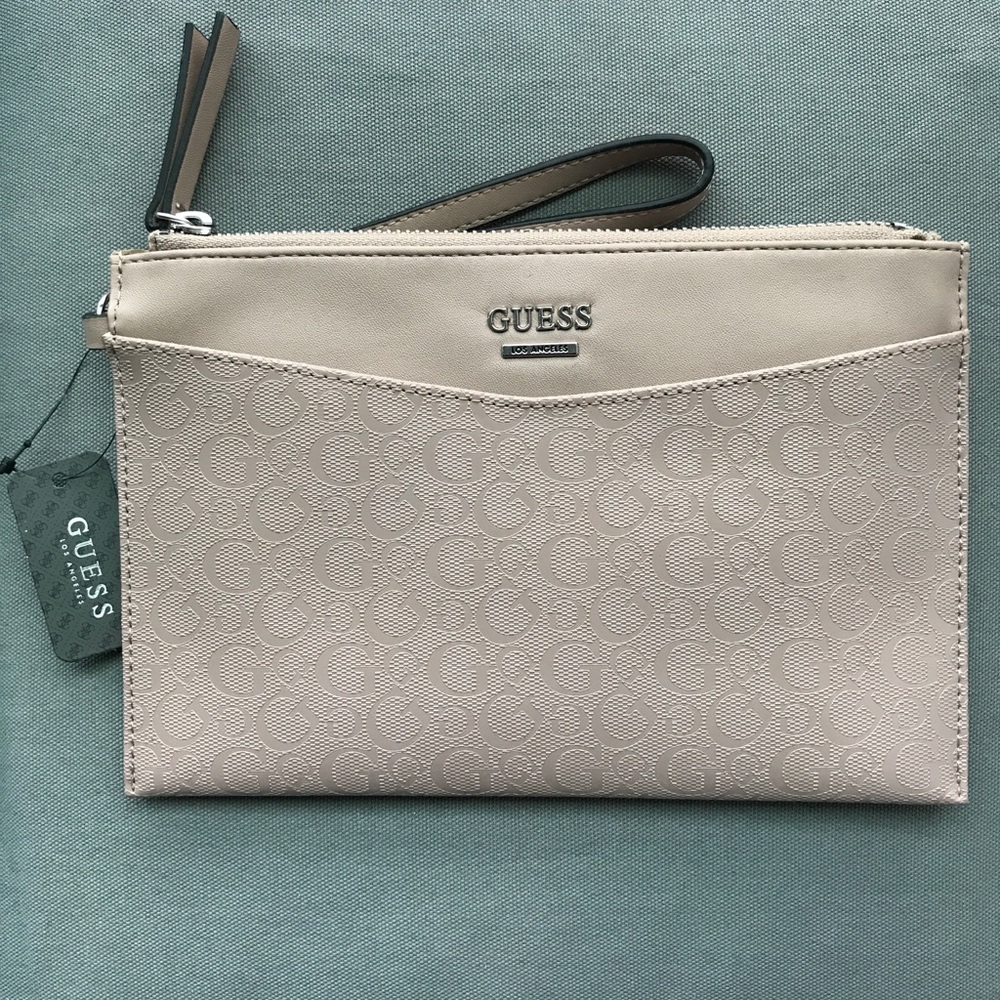 Guess Dusty Mauve Wristlet - NWT